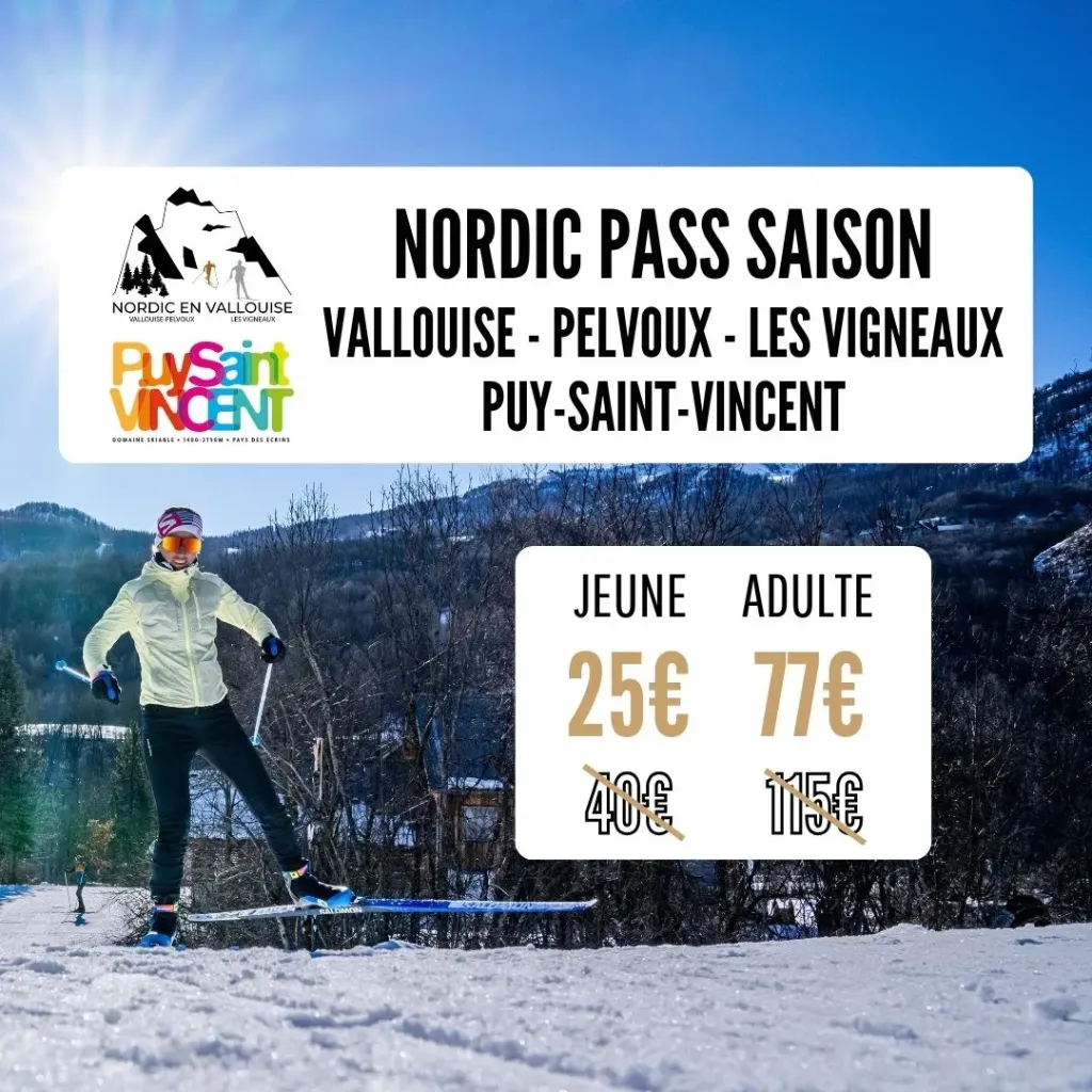 Nordic Pass | Saison | Vallouise / Puy-St-Vincent (Adulte*)